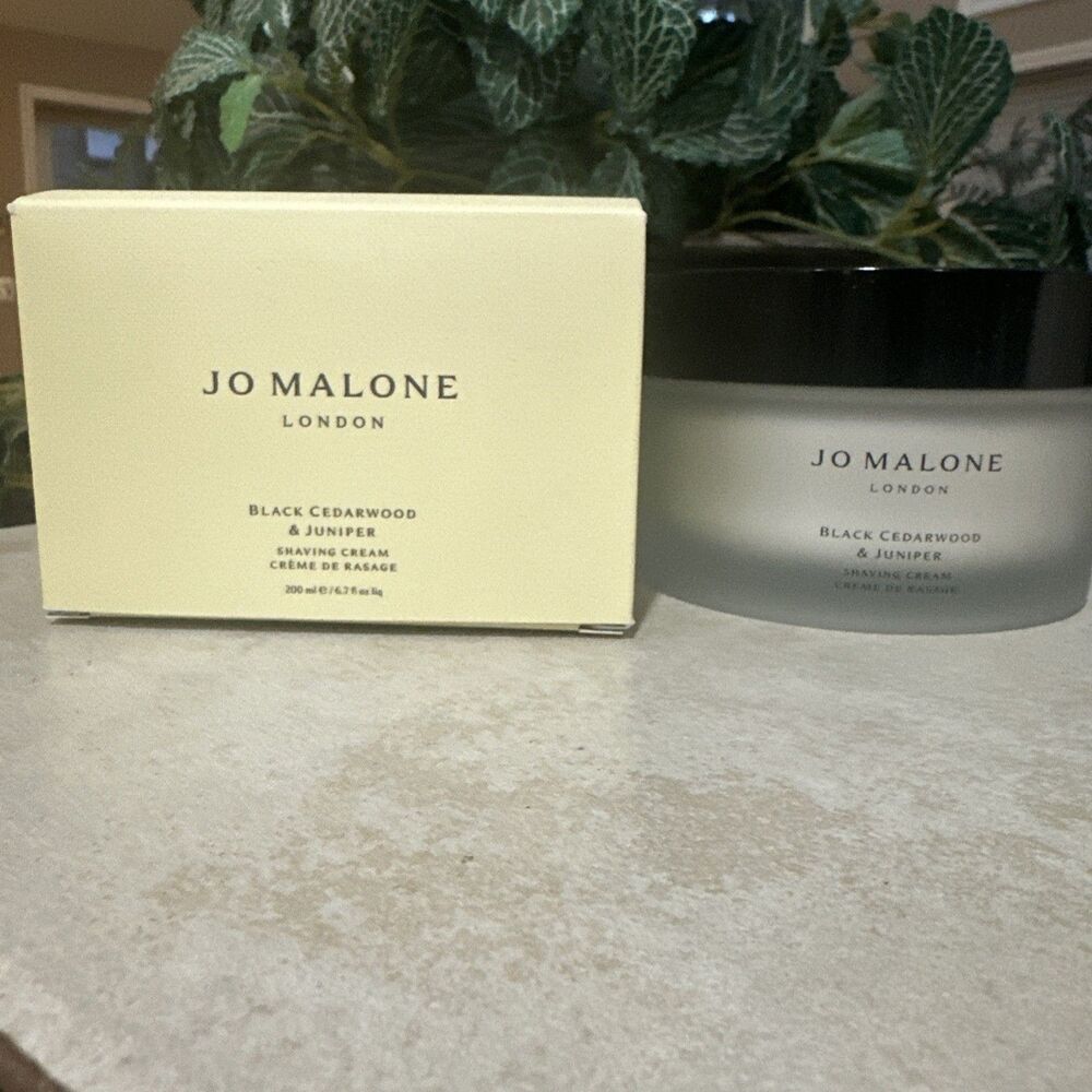 Jo Malone BLACK CEDARWOOD & JUNIPER Shaving Cream 6.7 Oz / 200mL